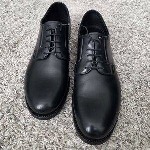 Prada Black Leather Oxfords